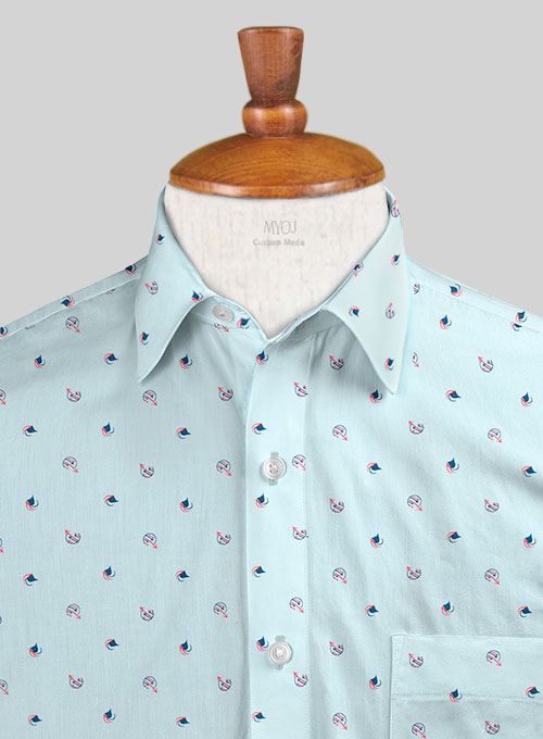 Italian Cotton Berta Shirt - Half Sleeves